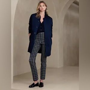 Banana Republic Factory - Sloan Slim 14 Blue Plaid pant